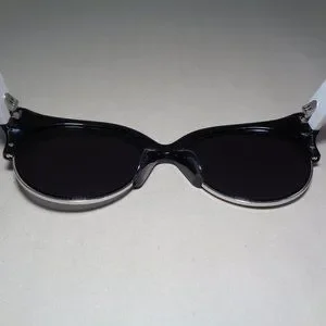McQ by Alexander McQueen MQ0048SA Black White Grey New Women\'s Sunglasses McQ by Alexander McQueen MQ0048SA White Avana Reflective  main image 2